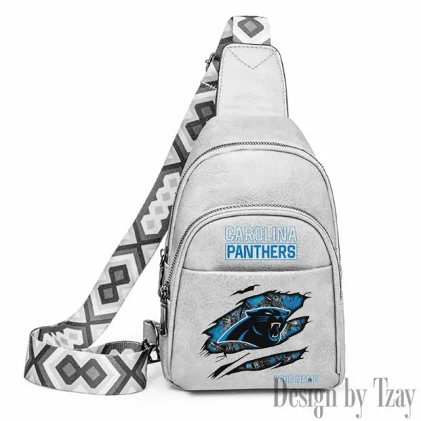 Carolina Panthers Leather Relang Sling Bag for Women Crossbody For Travel And Daily Use SPTLRSB005 - Image 3