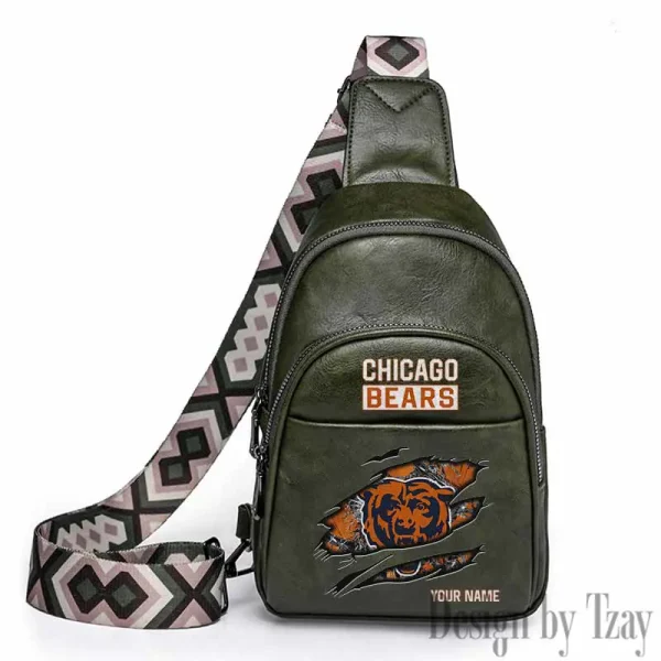 Chicago Bears Leather Relang Sling Bag for Women Crossbody For Travel And Daily Use SPTLRSB006 - Image 5
