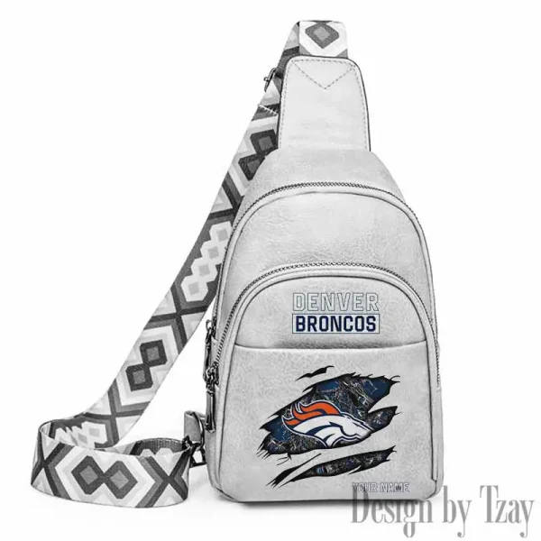 Denver Broncos Leather Relang Sling Bag for Women Crossbody For Travel And Daily Use SPTLRSB010 - Image 2