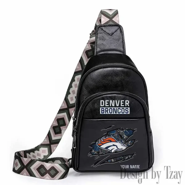 Denver Broncos Leather Relang Sling Bag for Women Crossbody For Travel And Daily Use SPTLRSB010 - Image 4