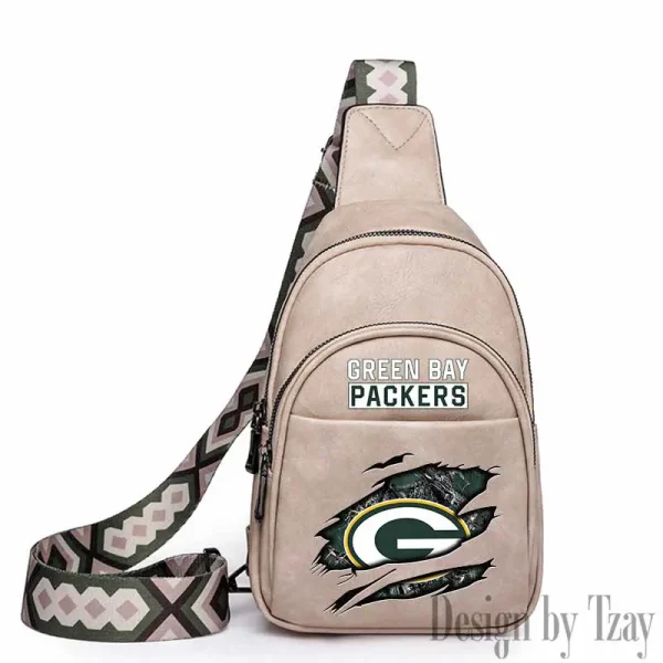 Green Bay Packers Leather Relang Sling Bag for Women Crossbody For Travel And Daily Use SPTLRSB012