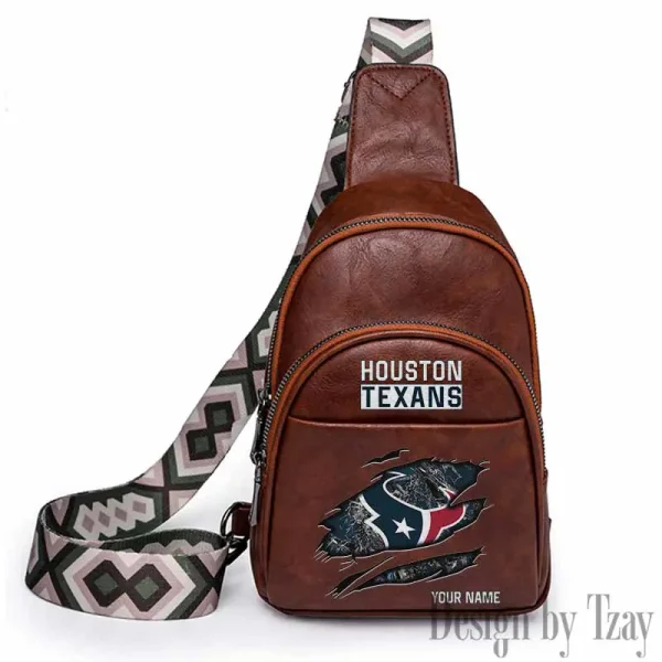 Houston Texans Leather Relang Sling Bag for Women Crossbody For Travel And Daily Use SPTLRSB013 - Image 4