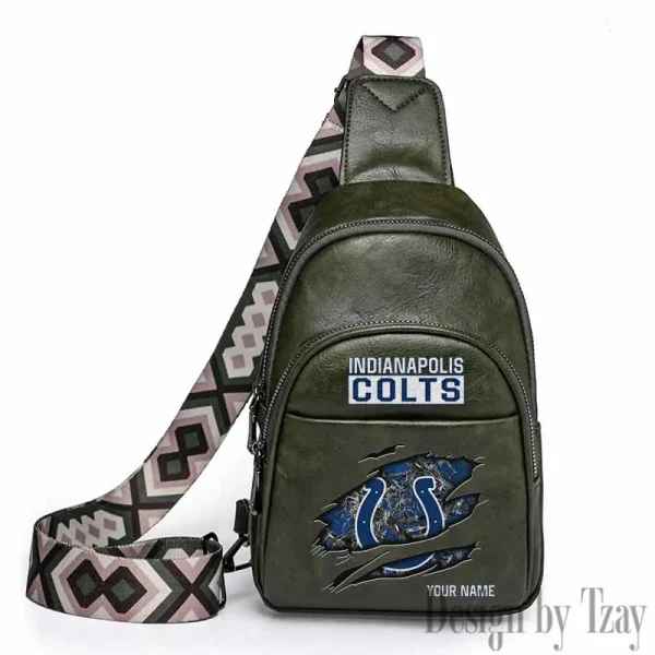 Indianapolis Colts Leather Relang Sling Bag for Women Crossbody For Travel And Daily Use SPTLRSB014