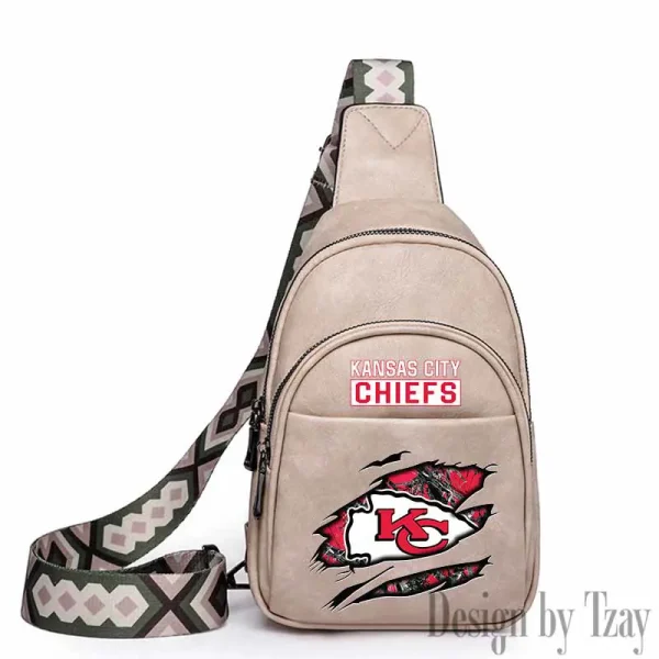 Kansas City Chiefs Leather Relang Sling Bag for Women Crossbody For Travel And Daily Use SPTLRSB016