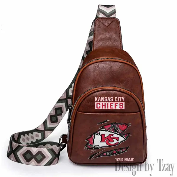 Kansas City Chiefs Leather Relang Sling Bag for Women Crossbody For Travel And Daily Use SPTLRSB016 - Image 4