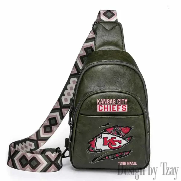 Kansas City Chiefs Leather Relang Sling Bag for Women Crossbody For Travel And Daily Use SPTLRSB016 - Image 5