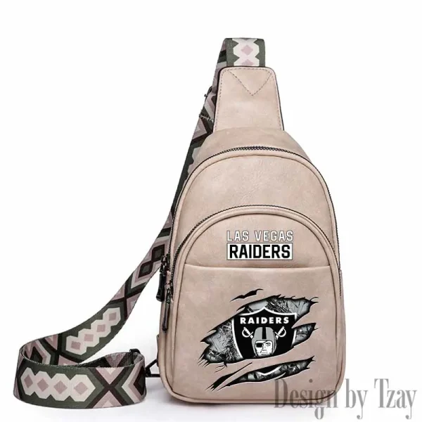 Las Vegas Raiders Leather Relang Sling Bag for Women Crossbody For Travel And Daily Use SPTLRSB017 - Image 4