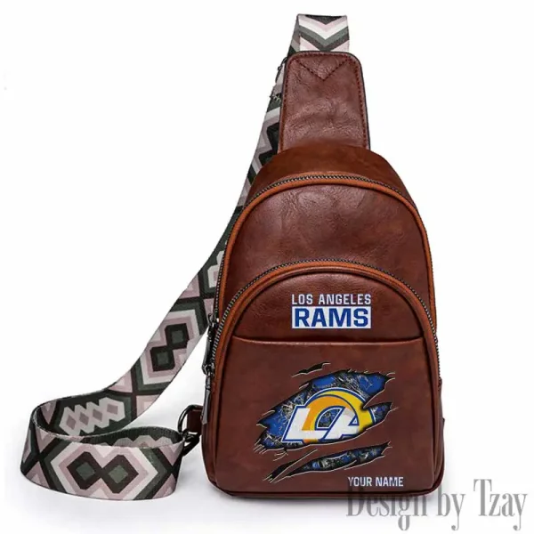 Los Angeles Rams Leather Relang Sling Bag for Women Crossbody For Travel And Daily Use SPTLRSB019