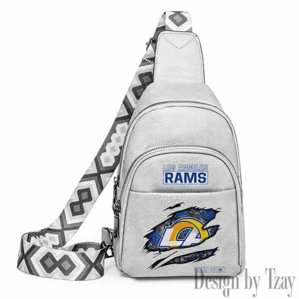 Los Angeles Rams Leather Relang Sling Bag for Women Crossbody For Travel And Daily Use SPTLRSB019 - Image 2