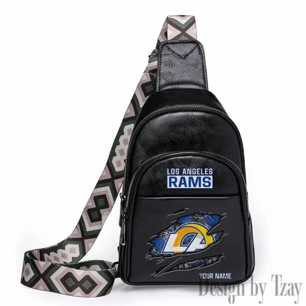 Los Angeles Rams Leather Relang Sling Bag for Women Crossbody For Travel And Daily Use SPTLRSB019 - Image 3