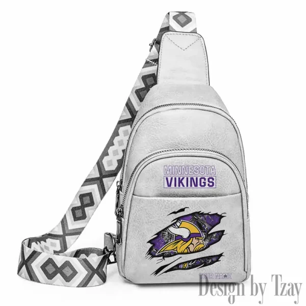 Minnesota Vikings Leather Relang Sling Bag for Women Crossbody For Travel And Daily Use SPTLRSB021