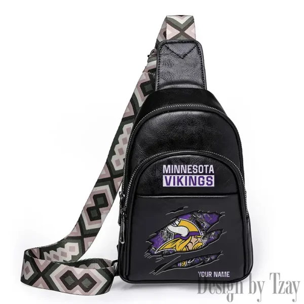 Minnesota Vikings Leather Relang Sling Bag for Women Crossbody For Travel And Daily Use SPTLRSB021 - Image 2