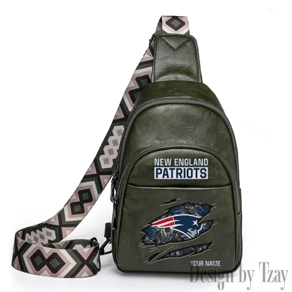 New England Patriots Leather Relang Sling Bag for Women Crossbody For Travel And Daily Use SPTLRSB022 - Image 2