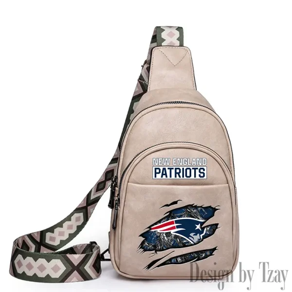 New England Patriots Leather Relang Sling Bag for Women Crossbody For Travel And Daily Use SPTLRSB022 - Image 3