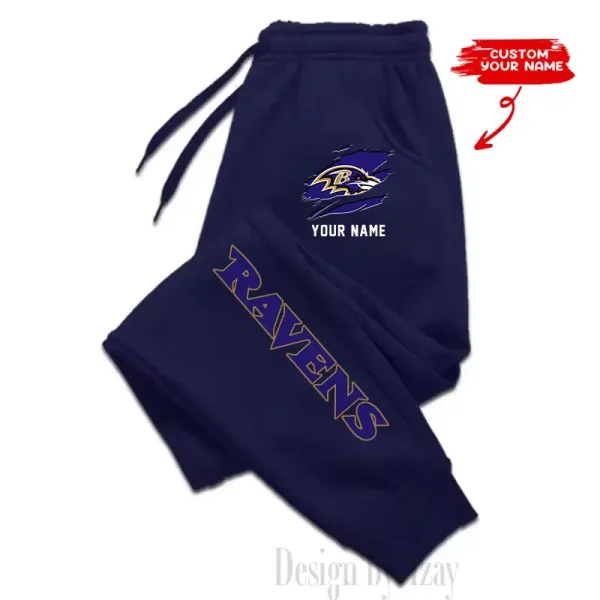 Baltimore Ravens Custom Long Sweatpants Jogger BGJGPSP285