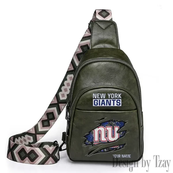 New York Giants Leather Relang Sling Bag for Women Crossbody For Travel And Daily Use SPTLRSB024 - Image 2