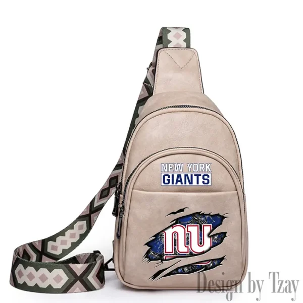 New York Giants Leather Relang Sling Bag for Women Crossbody For Travel And Daily Use SPTLRSB024 - Image 5