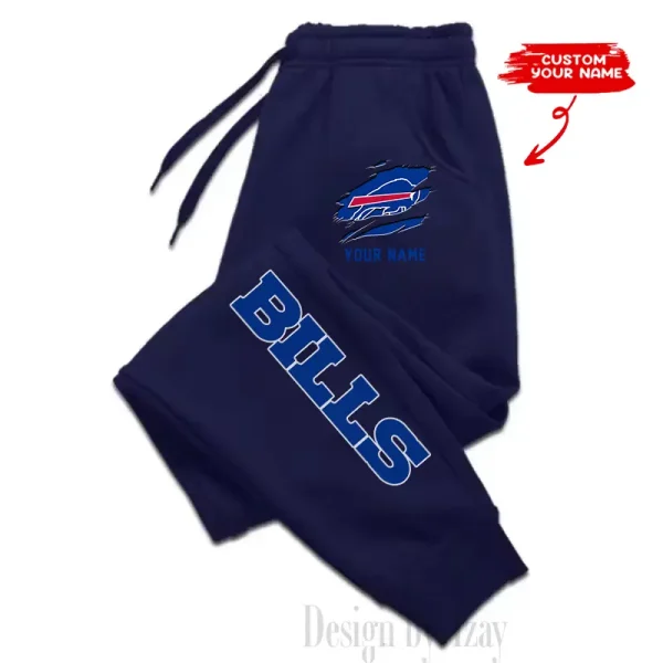 Buffalo Bills Custom Long Sweatpants Jogger BGJGPSP286 - Image 2
