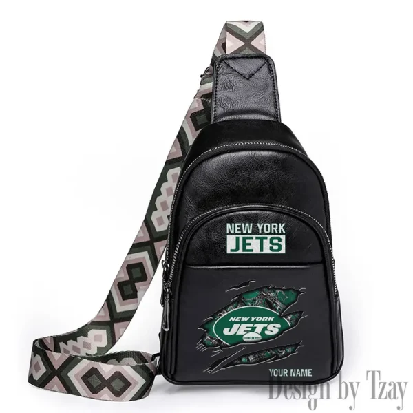 New York Jets Leather Relang Sling Bag for Women Crossbody For Travel And Daily Use SPTLRSB025 - Image 2