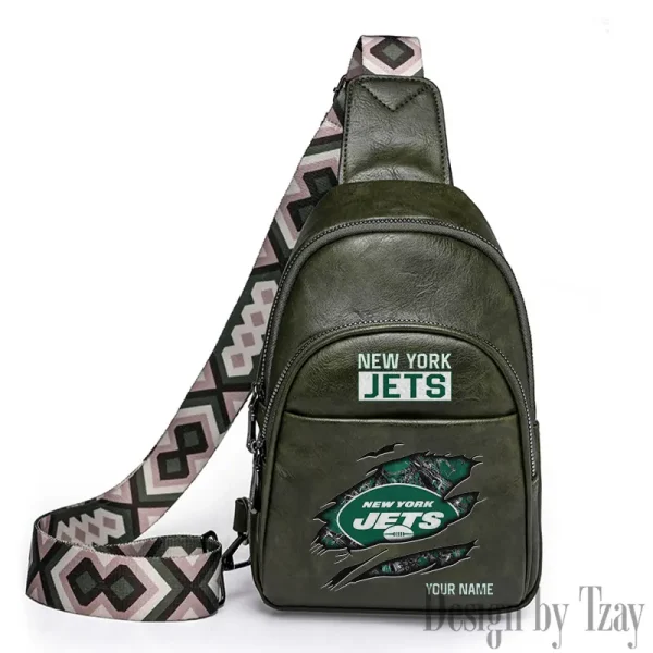 New York Jets Leather Relang Sling Bag for Women Crossbody For Travel And Daily Use SPTLRSB025 - Image 3