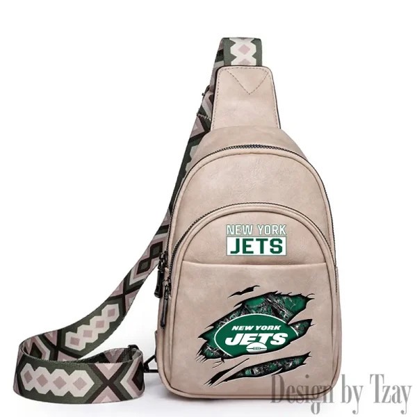 New York Jets Leather Relang Sling Bag for Women Crossbody For Travel And Daily Use SPTLRSB025 - Image 5