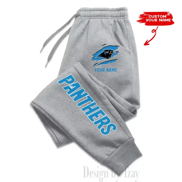 Carolina Panthers Custom Long Sweatpants Jogger BGJGPSP287 - Image 2