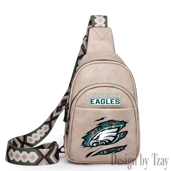 Philadelphia Eagles Leather Relang Sling Bag for Women Crossbody For Travel And Daily Use SPTLRSB026