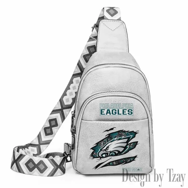 Philadelphia Eagles Leather Relang Sling Bag for Women Crossbody For Travel And Daily Use SPTLRSB026 - Image 2