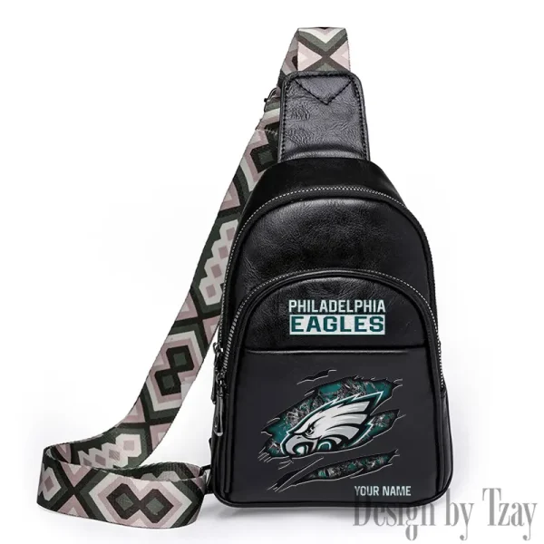 Philadelphia Eagles Leather Relang Sling Bag for Women Crossbody For Travel And Daily Use SPTLRSB026 - Image 5