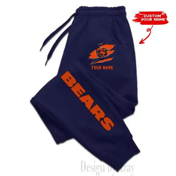 Chicago Bears Custom Long Sweatpants Jogger BGJGPSP288 - Image 2