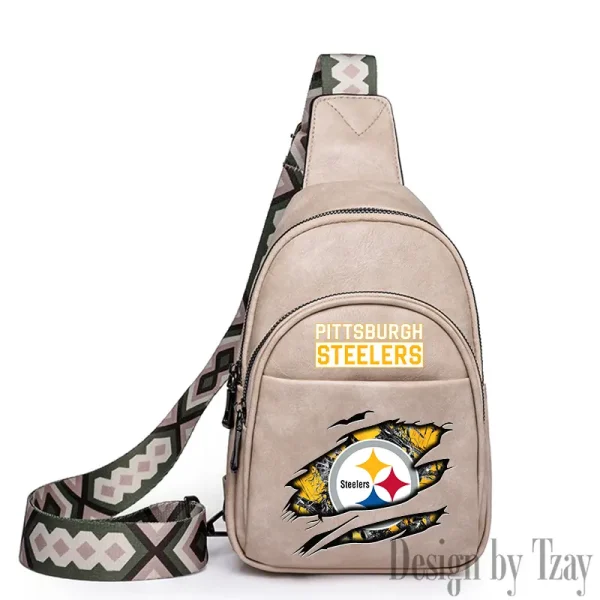 Pittsburgh Steelers Leather Relang Sling Bag for Women Crossbody For Travel And Daily Use SPTLRSB027 - Image 4