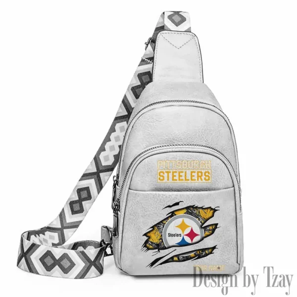 Pittsburgh Steelers Leather Relang Sling Bag for Women Crossbody For Travel And Daily Use SPTLRSB027 - Image 5