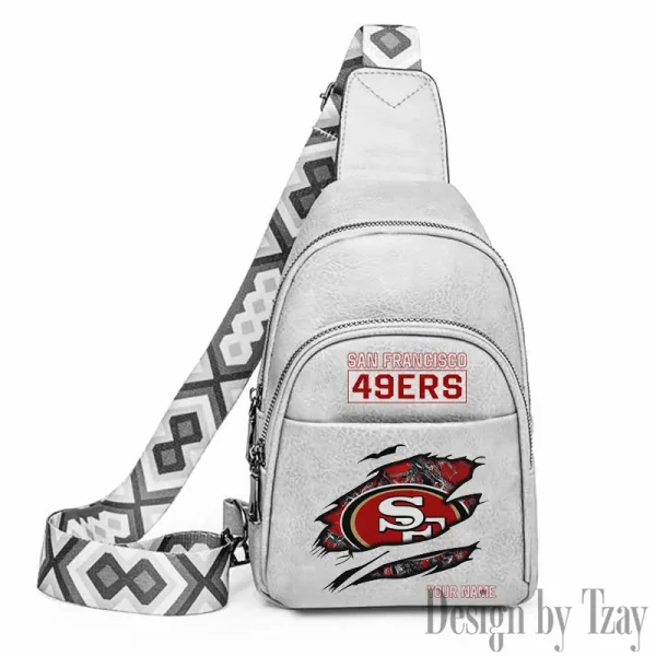San Francisco 49ers Leather Relang Sling Bag for Women Crossbody For Travel And Daily Use SPTLRSB028 - Image 3