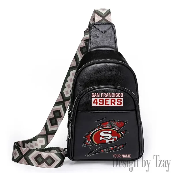 San Francisco 49ers Leather Relang Sling Bag for Women Crossbody For Travel And Daily Use SPTLRSB028 - Image 5