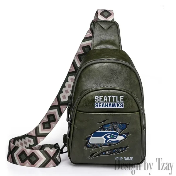 Seattle Seahawks Leather Relang Sling Bag for Women Crossbody For Travel And Daily Use SPTLRSB029