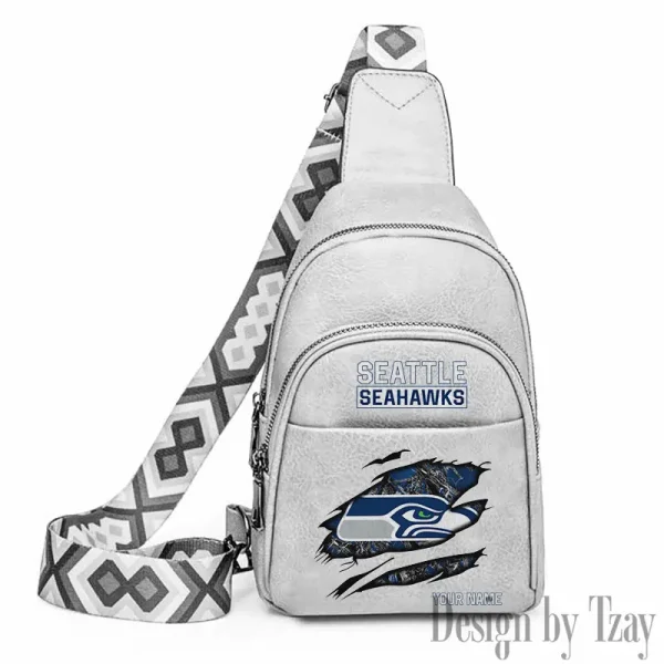Seattle Seahawks Leather Relang Sling Bag for Women Crossbody For Travel And Daily Use SPTLRSB029 - Image 3