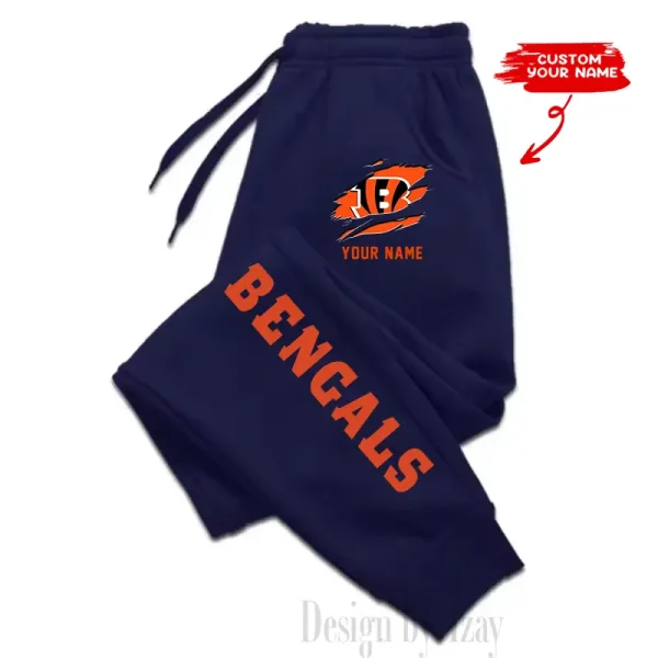 Cincinnati Bengals Custom Long Sweatpants Jogger BGJGPSP289 - Image 2
