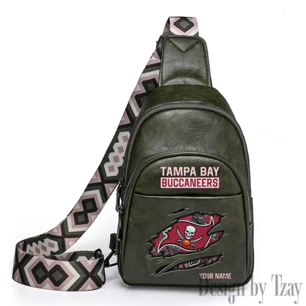 Tampa Bay Buccaneers Leather Relang Sling Bag for Women Crossbody For Travel And Daily Use SPTLRSB030