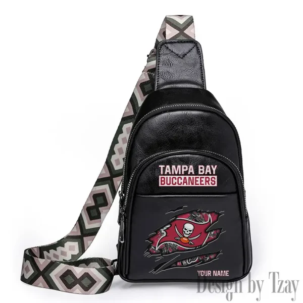 Tampa Bay Buccaneers Leather Relang Sling Bag for Women Crossbody For Travel And Daily Use SPTLRSB030 - Image 3