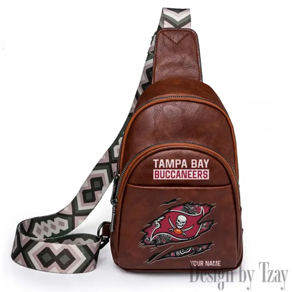 Tampa Bay Buccaneers Leather Relang Sling Bag for Women Crossbody For Travel And Daily Use SPTLRSB030 - Image 5
