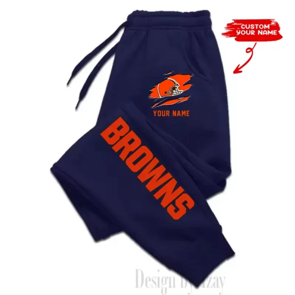 Cleveland Browns Custom Long Sweatpants Jogger BGJGPSP290 - Image 2