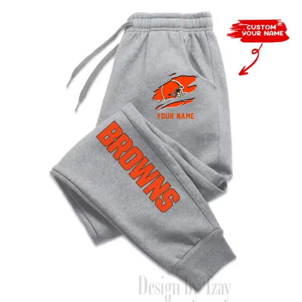 Cleveland Browns Custom Long Sweatpants Jogger BGJGPSP290 - Image 3