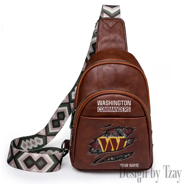 Washington Commanders Leather Relang Sling Bag for Women Crossbody For Travel And Daily Use SPTLRSB032 - Image 4