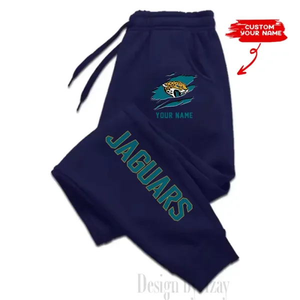 Jacksonville Jaguars Custom Long Sweatpants Jogger BGJGPSP297 - Image 2