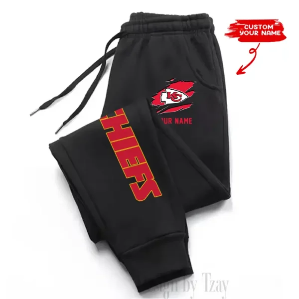 Kansas City Chiefs Custom Long Sweatpants Jogger BGJGPSP298 - Image 3