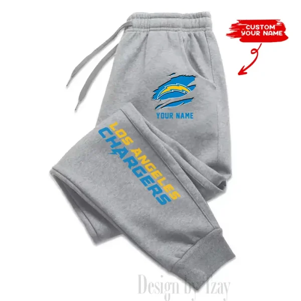 Los Angeles Chargers Custom Long Sweatpants Jogger BGJGPSP300