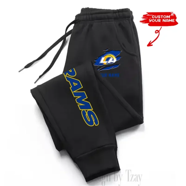 Los Angeles Rams Custom Long Sweatpants Jogger BGJGPSP301 - Image 3