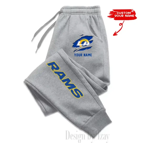Los Angeles Rams Custom Long Sweatpants Jogger BGJGPSP301 - Image 2