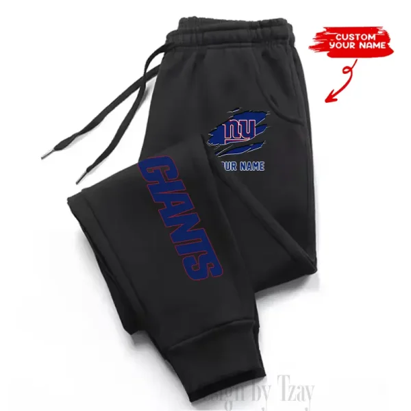 New York Giants Custom Long Sweatpants Jogger BGJGPSP306 - Image 2