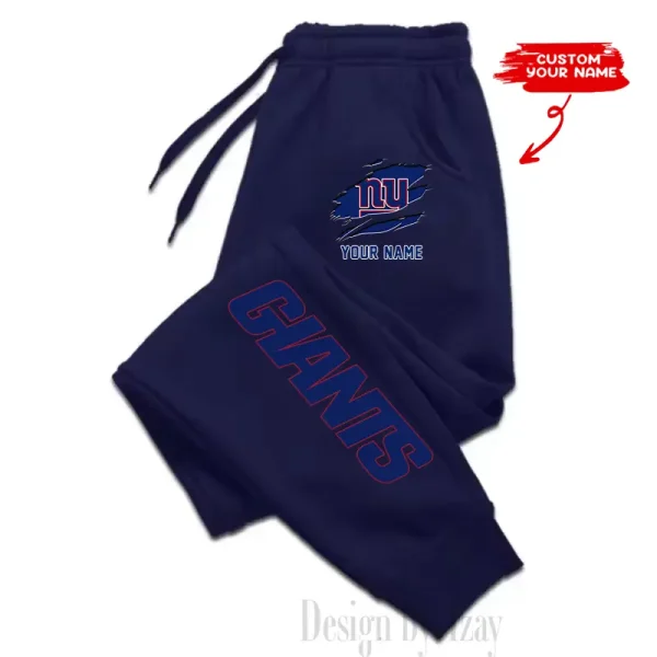 New York Giants Custom Long Sweatpants Jogger BGJGPSP306 - Image 3